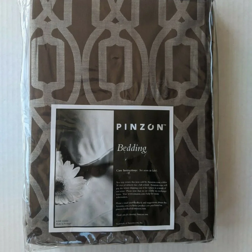 Pinzon 300 Thread Count 100% Cotton Labyrinth 3Pcs Duvet Full/Quinn 2 Shams NEW